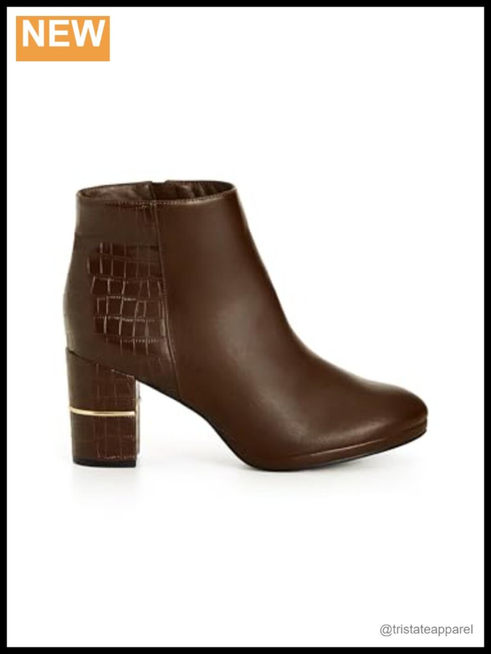 Womens Faux Suede Ankle Bootie Block Heel Round Toe Side Zip